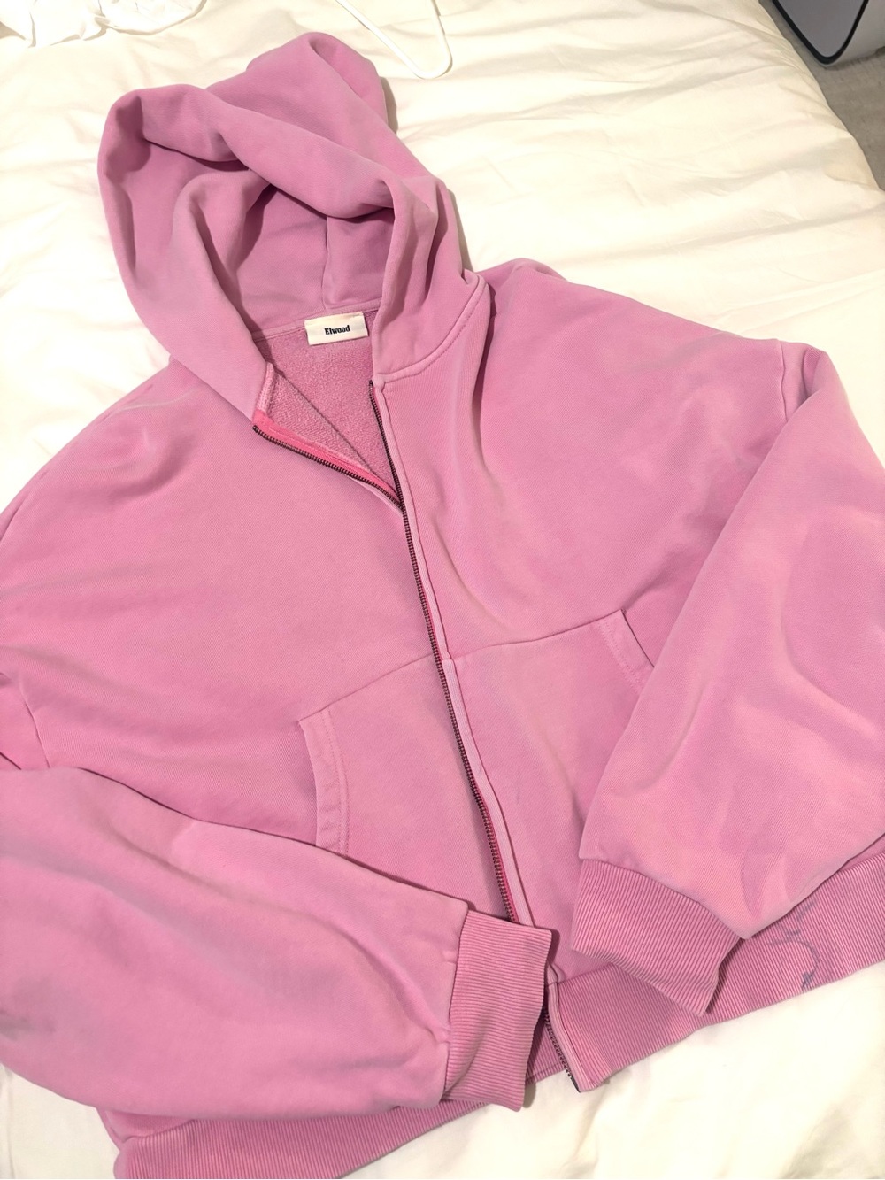 Elwood pink zip up hoodie